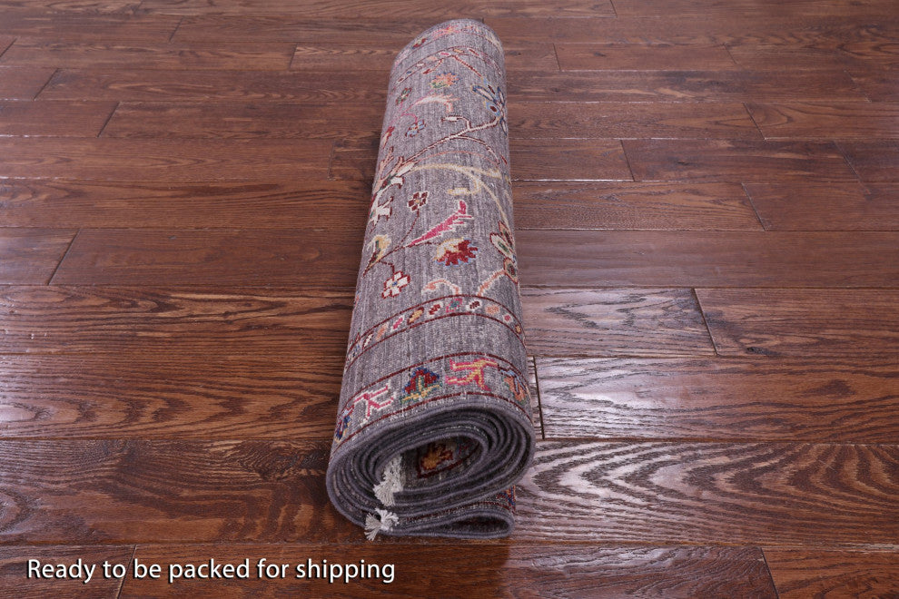 Runner Persian Tabriz Handmade Wool Rug 2' 8" X 9' 9" - Q12796