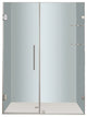 Aston Nautis GS 58"x72" Completely Frameless Hinged Shower Door, Chrome