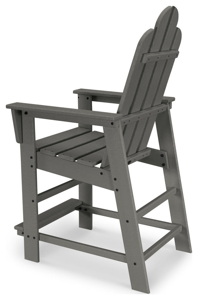 Polywood Long Island Counter Chair, Sunset Red