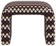 Ottoman, Deco Diamond Rust Gold