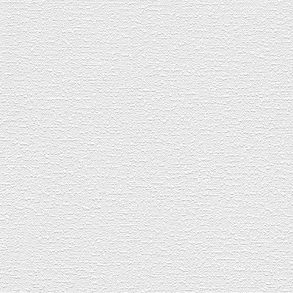 Architectural, Texture Geometric Paintable Pre-Pasted White Wallpaper Roll