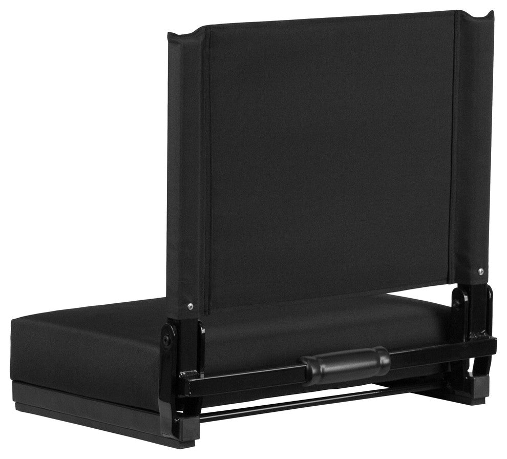 Folding Tables and Chairs, "Carletta" Portable Lounge Chair, Black