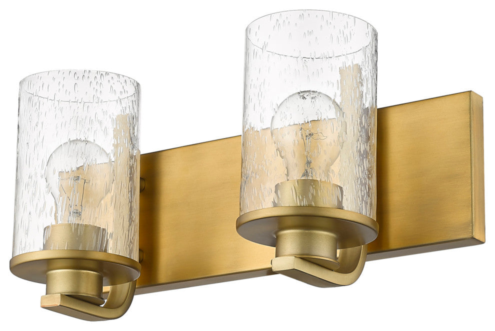 Z-Lite 492-2V Beckett 2 Light 16"W Bathroom Vanity Light - Olde Brass