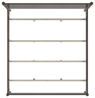 Lennon Rounded Leg Bed, Medium Brown, King