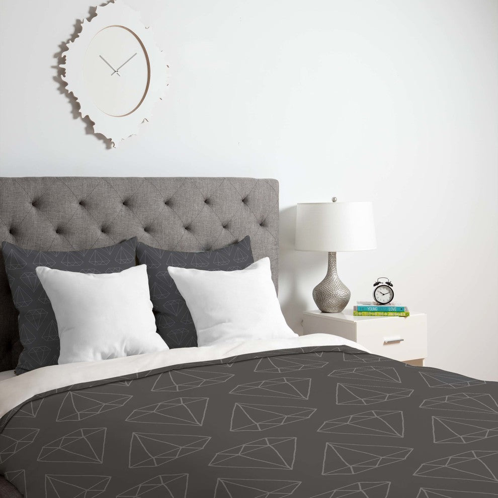 Deny Designs Wesley Bird Diamond Print 1 Duvet Cover - Lightweight
