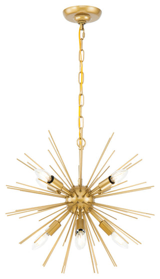 Brass Finish 8-Light Pendant