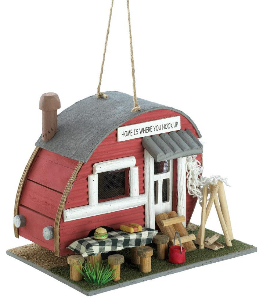 Red Trailer Birdhouse