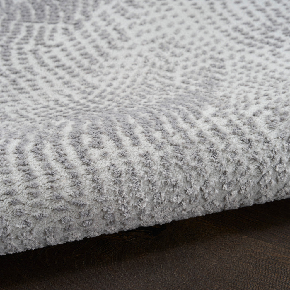 DKNY Central Park West 7'10" x 9'10" Grey Modern Indoor Rug