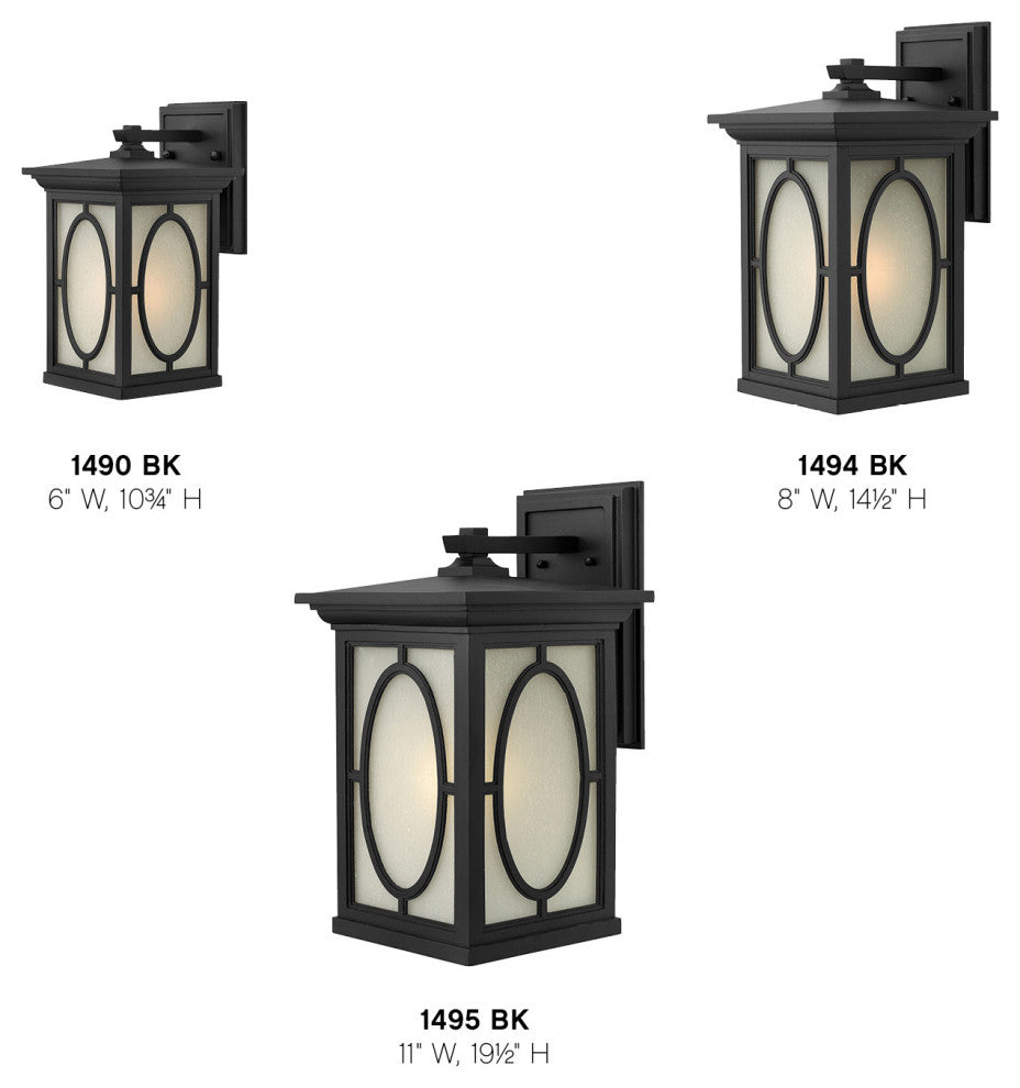Hinkley Randolph Large Wall Mount Lantern, Black