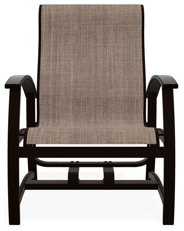 Belle Isle Sling Outdoor Hidden Motion Lounge Chair, Augustine Fennel/Kona