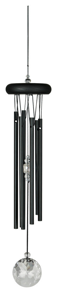 Crystal Meditation Chime, Black