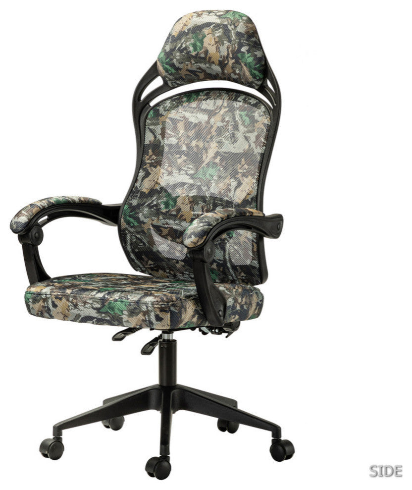 Camouflage Gaming Chair With Adjustable Height