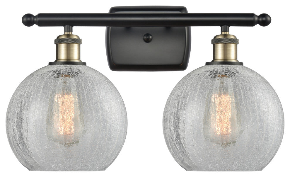 Innovations Lighting 516-2W-BAB-G125-8 Athens 2 Light 16" Bath Vanity Light