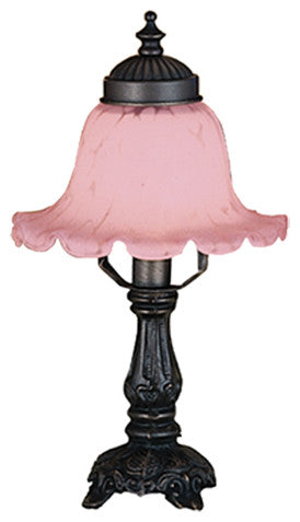 12.5 High Fluted Bell Pink Mini Lamp