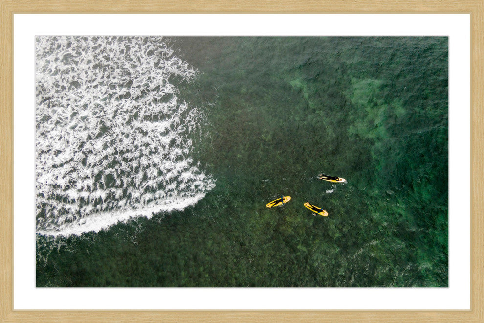 "Yellow Boats" Framed Print by Karolis Janulis