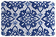 Laural Home Indigo Shibori Medallion Memory Foam Rug