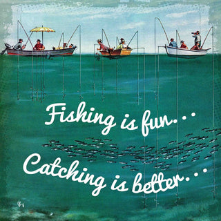 "School of Fish Among Lines Alternative Version" Thornton Utz on Canvas