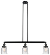 INNOVATIONS LIGHTING 213-BK-G54-LED Small Bell 3 Light Island Light