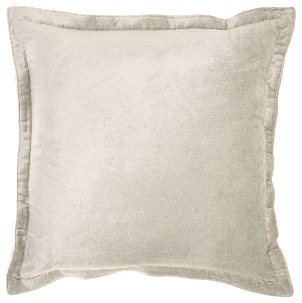 Mina Victory RC990 Throw Pillow, Light Grey, 20" X 20"