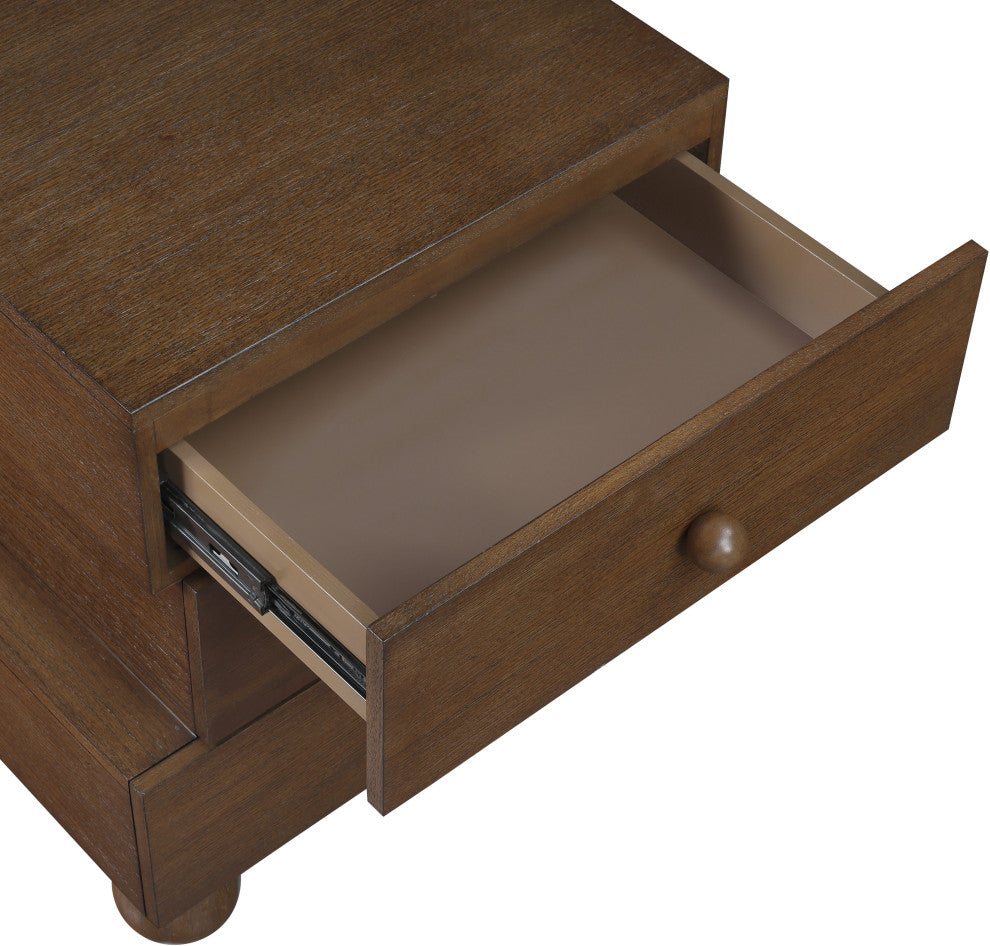 Askew Oak Veneer Nightstand, Brown