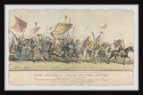 "The Great Battle" Framed Painting Print, 18x12