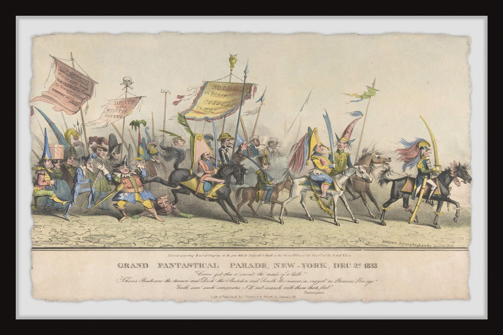 "The Great Battle" Framed Painting Print, 18x12