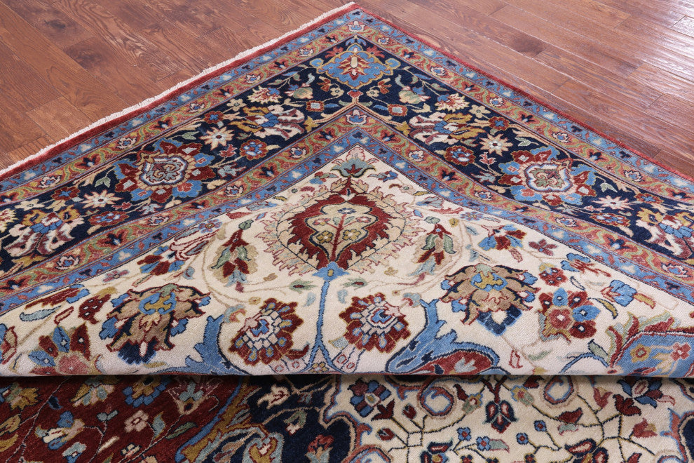 11' 11" X 15' 0" Handmade Persian Fine Serapi Wool Rug - Q14708