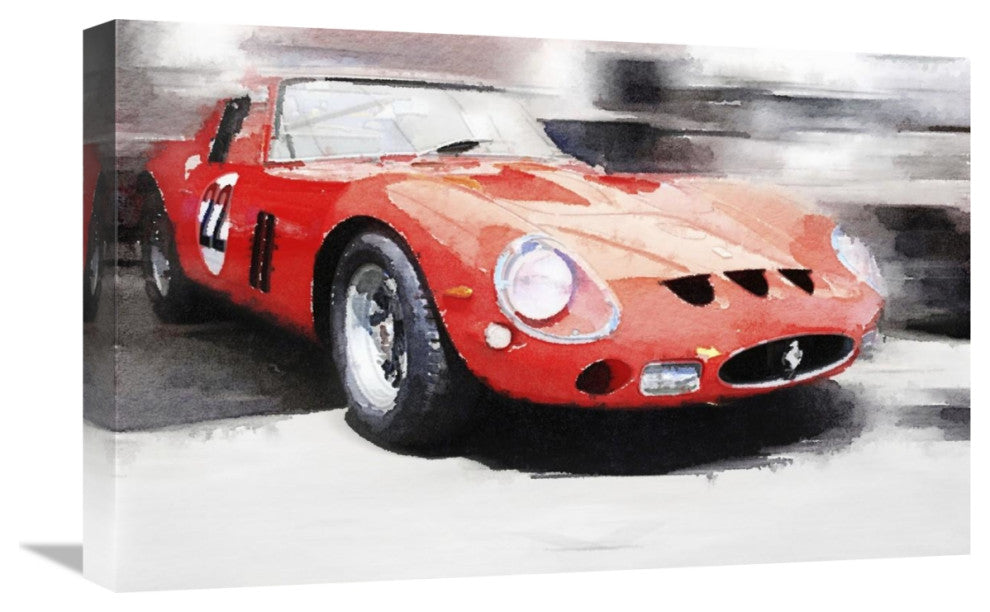 "1962 Ferrari 250 GTO Watercolor" Fine Art Print
