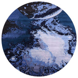 Ahgly Company Indoor Round Mid-Century Modern Area Rugs, 4' Round