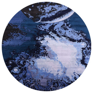 Ahgly Company Indoor Round Mid-Century Modern Area Rugs, 4' Round