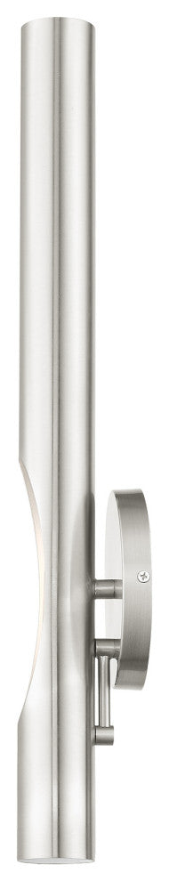 Brushed Nickel Contemporary, Minimal, Industrial, Urban, Sleek Single Sconce
