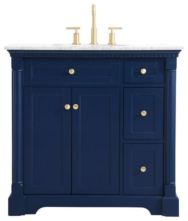 Home Living 36" Single Bathroom Vanity, Blue