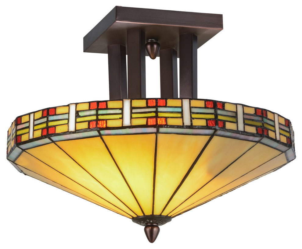 16W Arizona Semi-Flushmount