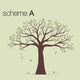 Family Tree Decal, Two Colors, Scheme A, Standard, 107"x90"