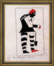 Kazimir Malevich Attentive Worker - 20" x 25" Framed Premium Canvas Print