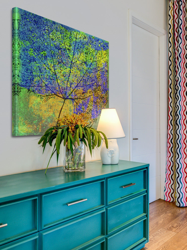 "Cottonwood Leaf II" Painting Print on Canvas by Chris Vest