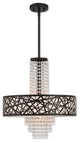 Livex 40665-07 4-Light Pendant Chandelier, Bronze