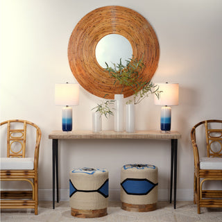 Farmhouse Console Table, Natural Wood