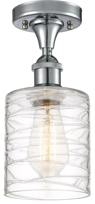 Innovations 516-1C-PC-G1113 1-Light Semi-Flush Mount, Polished Chrome