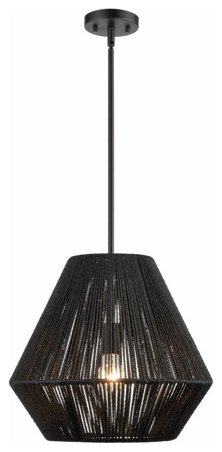Millennium Elise 1-Light Pendant Matte Black