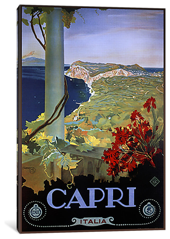 "Capri Italia" by Vintage Apple Collection, Canvas Print, 26x18"