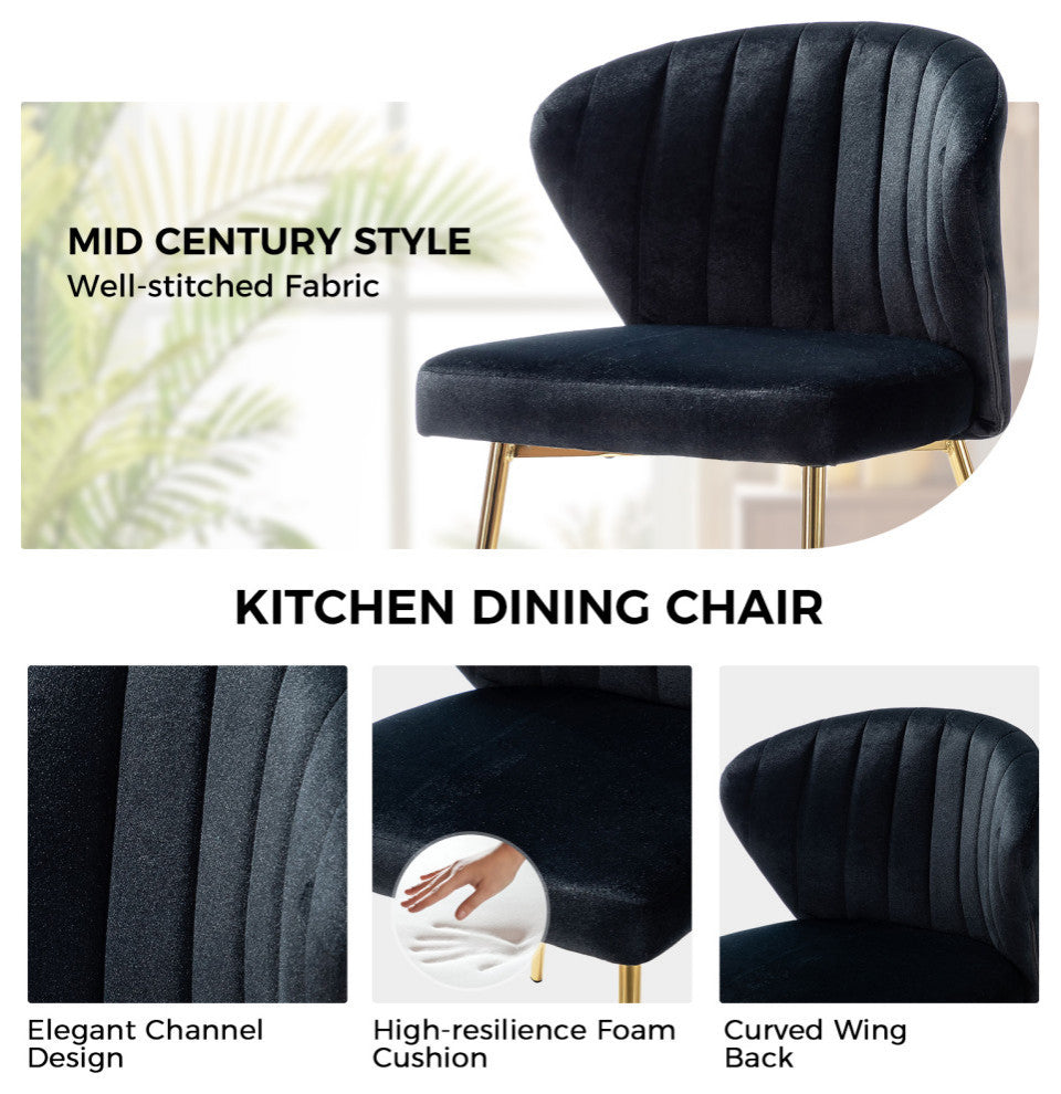 Milia Dining Chair, Black
