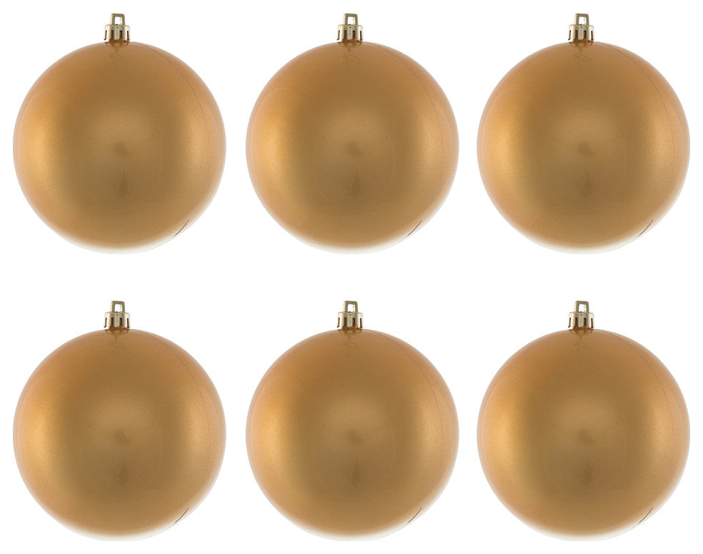 Vickerman N591033Dcv 4" Copper/Gold Candy Ball Uv Drilled, 6/Bag