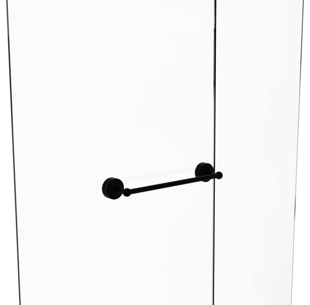 Prestige Regal 18" Shower Door Towel Bar, Matte Black