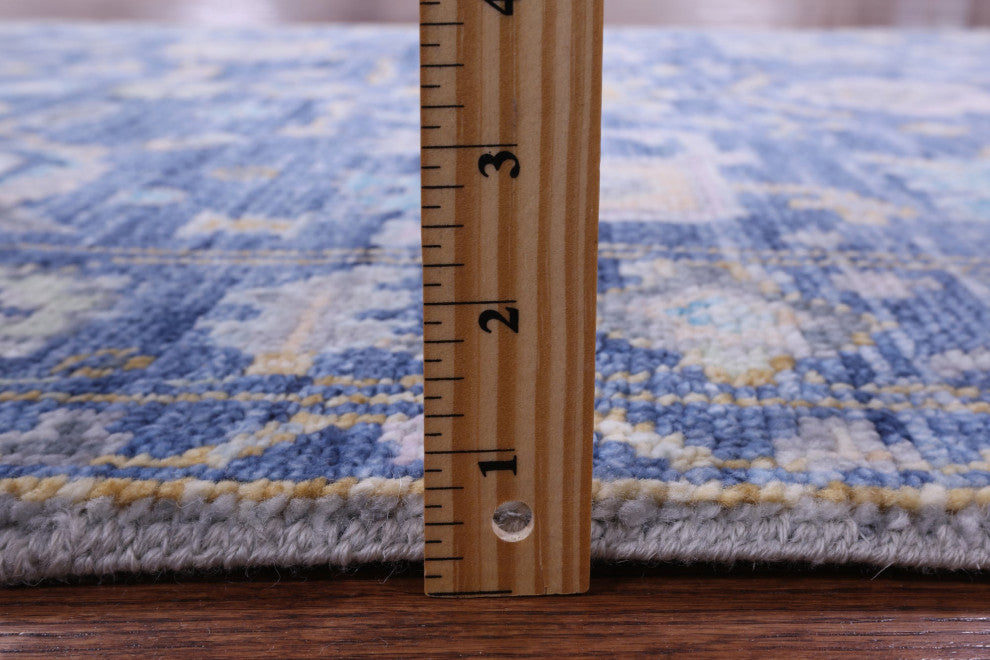 Runner Turkish Oushak Handmade Wool Rug 4' 0" X 10' 2" - Q13467