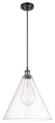 Innovations 516-1P-BAB-GBC-162-LED 1 Light Pendant, Black Antique Brass