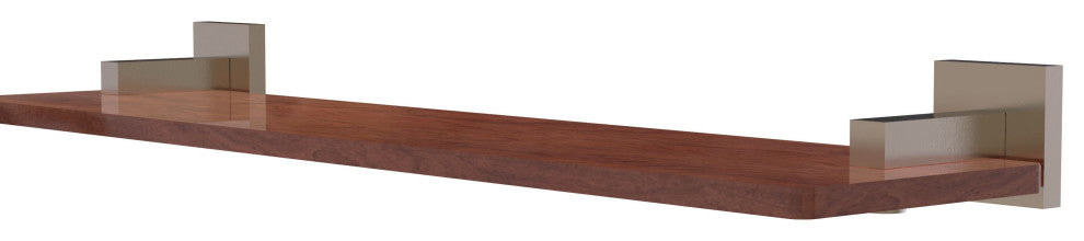 Montero 22" Solid Wood Shelf, Antique Pewter