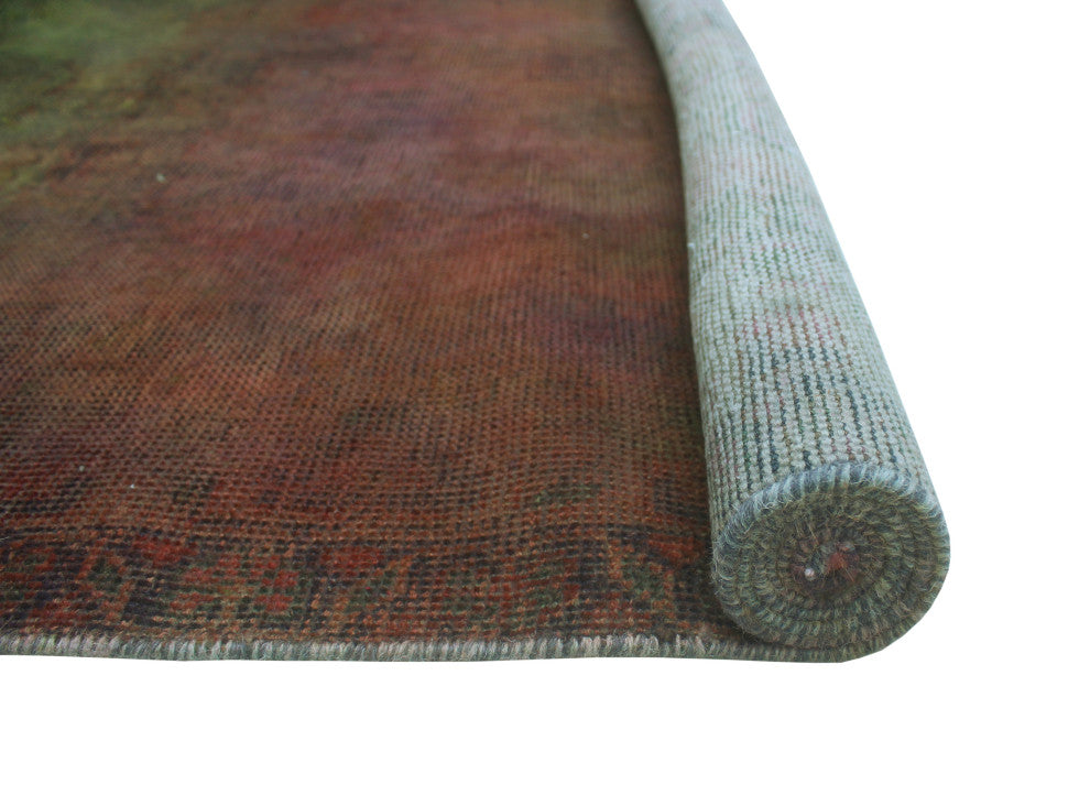 Vintage Distressed Rainbow-dyed Saraï¿½ Brown Runner