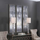 Uttermost 16 x 61" Gray Showers Hand Painted Canvases Set of 3
