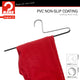 Trouser Hangers, Single Rod, Set of 10, Black